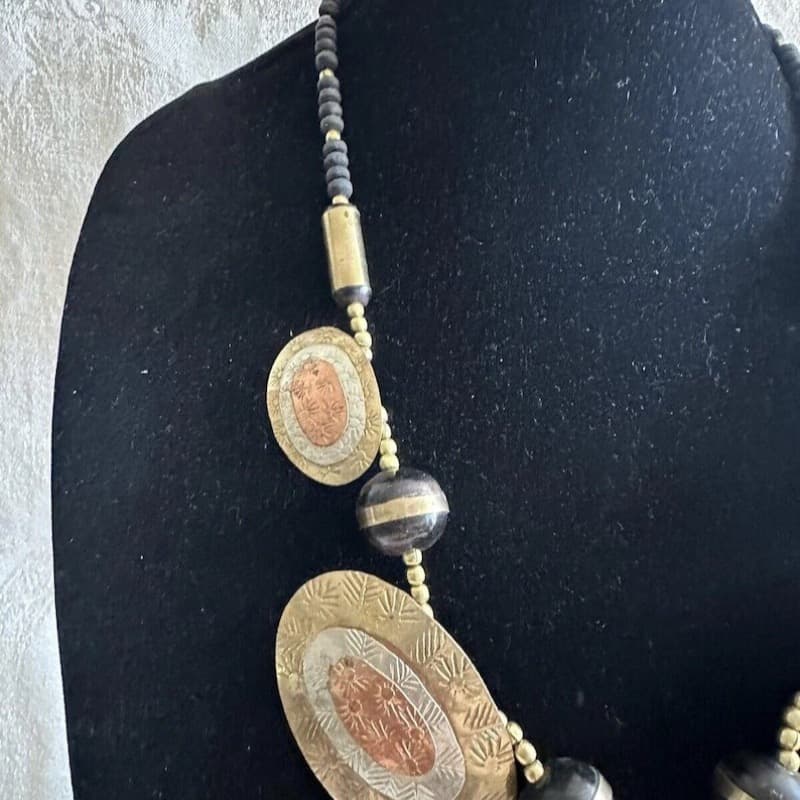 Vintage Tribal Silver & Brass Jewelry