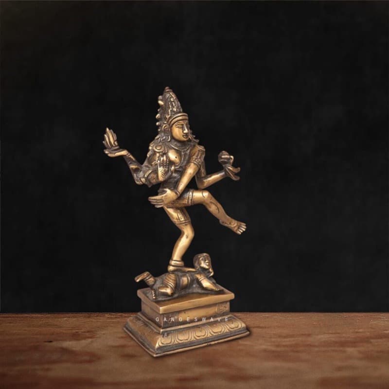 Vintage Brass & Bronze Statues (Nataraja, Buddha)