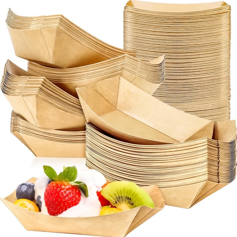 Disposable Paper Trays & Food Boats