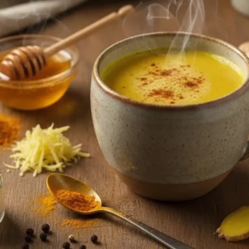 Golden Turmeric Latte (Haldi Doodh)